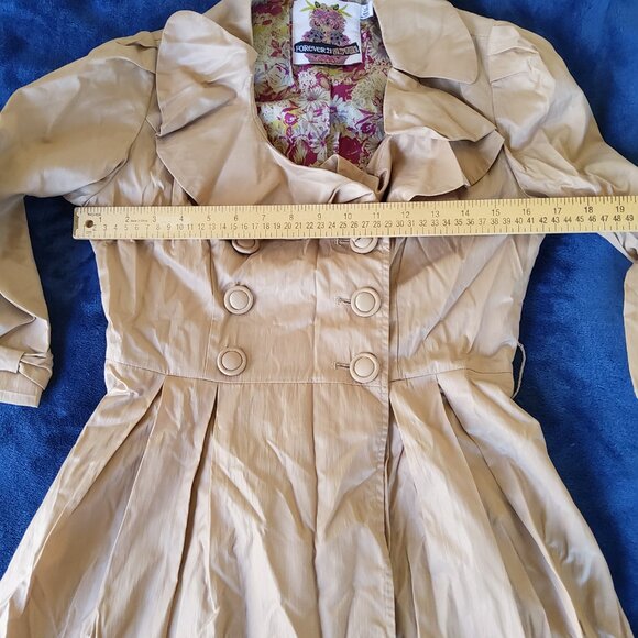Vintage Y2K Fall Belted Trench Coat Dress - Picture 7 of 7